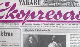 &quot;Vakarų ekspresas&quot;. 1991 06 20, 22 ir 25