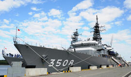 Klaipėdos uoste - japonų karo laivai