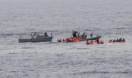 Italijos pakrančių apsaugos tarnyba: prie Libijos krantų išgelbėta apie 6 500 migrantų