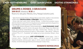 Kviečia tapybos ir instrumentinės muzikos vakaras „DRUMS & ROSES. 3 GRACIJOS“
