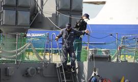 Japonų karo laivai Klaipėdoje