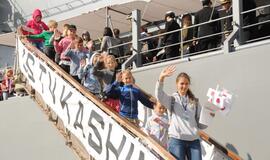 Japonų karo laivai Klaipėdoje