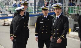 Japonų karo laivai Klaipėdoje