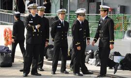 Japonų karo laivai Klaipėdoje