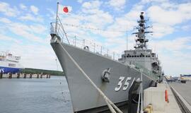 Japonų karo laivai Klaipėdoje