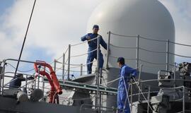 Japonų karo laivai Klaipėdoje