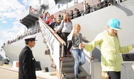 Japonų karo laivai Klaipėdoje