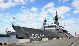 Japonų karo laivai Klaipėdoje