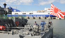 Japonų karo laivai Klaipėdoje