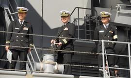 Japonų karo laivai Klaipėdoje