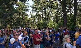 Pirmąsyk atvertas Nidos švyturys pritraukė šimtus lankytojų