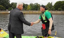 Akcijos "Nepasiduok - irkluok toliau" dalyvių sutiktuvės