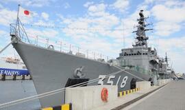 Japonų karo laivai Klaipėdoje