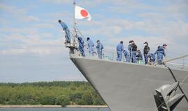 Japonų karo laivai Klaipėdoje