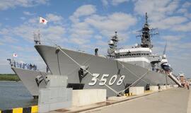 Japonų karo laivai Klaipėdoje