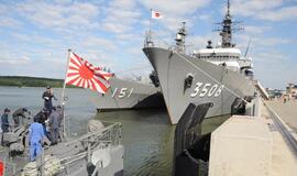 Japonų karo laivai Klaipėdoje