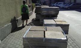 Panaudoja ir senas plyteles