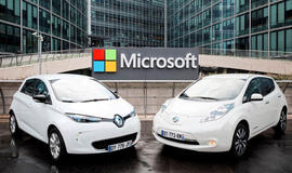 „Renault-Nissan“ ir „Microsoft“ bendradarbiaus kurdamos susieto vairavimo ateitį