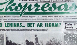 &quot;Vakarų ekspresas&quot;. 1991 09 05 ir 07