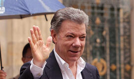 Šių metų Nobelio taikos premija paskirta Kolumbijos prezidentui Chuanui Manueliui Santosui