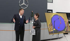 Mercedes-Benz automobilių centre atidaryta meno galerija