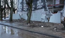 Klaipėdoje siautėjo vėjas