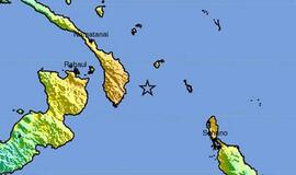 Prie Papua Naujosios Gvinėjos krantų įvyko galingas žemės drebėjimas, paskelbtas cunamio pavojus