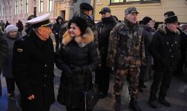 Atminimo laužas sausio 13-ajai prie Klaipėdos miesto savivaldybės