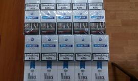 Turguje įkliuvo kontrabandinių cigarečių prekeivis