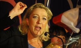 Apklausose pirmauja kandidatė į Prancūzijos prezidentus Marin Le Pen