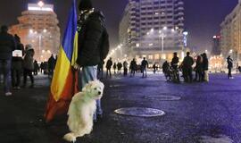 Demonstrantai Rumunijoje žada protestuoti kasdien