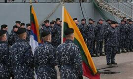 Lietuvos kariai išlydimi į misiją Viduržemio jūroje
