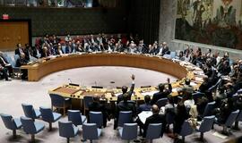 Rusija JT Saugumo Taryboje aštuntą kartą vetavo rezoliuciją dėl Sirijos