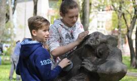 Klaipėdiečiai šveitė skulptūras