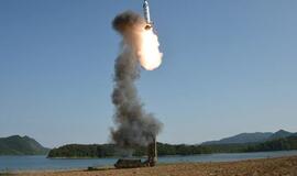 Šiaurės Korėja atliko dar vieną balistinės raketos bandymą