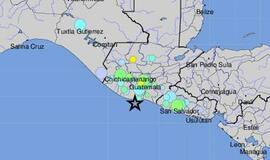 Prie Gvatemalos krantų įvyko 6,8 balo žemės drebėjimas