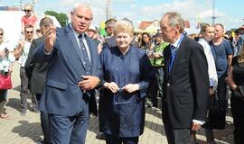 Didžiųjų burlaivių fiestoje lankėsi ir prezidentė