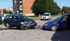 Gargžduose susidūrė du automobiliai