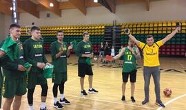 Palangoje varžėsi Lietuvos krepšinio ir futbolo rinktinių nariai