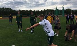 Palangoje varžėsi Lietuvos krepšinio ir futbolo rinktinių nariai