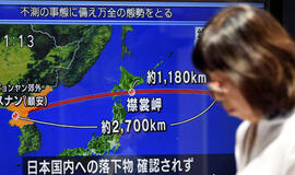Šiaurės Korėja paleido raketą virš Japonijos