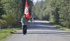 Lakūno Stepono Dariaus garbei įveiktas pėsčiųjų žygis