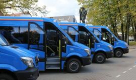 Naujųjų mėlynųjų mažųjų autobusų pristatymas