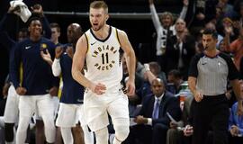 Taikliai atakavęs Domantas Sabonis atliko dvigubą dublį, o „Pacers“ įveikė „Spurs“ ekipą