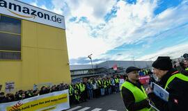 Vokietijoje ir Italijoje streikuoja „Amazon“ padalinių darbuotojai