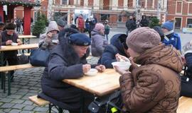 Klaipėdiečiai suvalgė apie 150 litrų maltiečių  sriubos