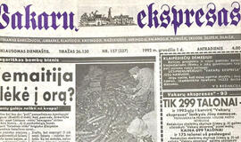 "Vakarų ekspresas". 1992 12 01, 02, 03, 04 ir 05