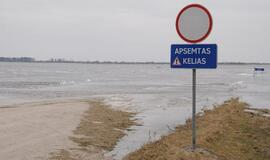 Kelyje Šilutė-Rusnė išlieka 95 cm vandens