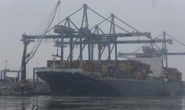 Klaipėdos uoste – 100 metrų ilgio trispalvė