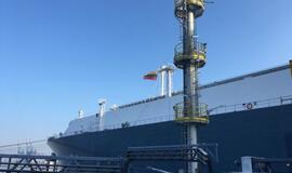 Klaipėdos uoste – 100 metrų ilgio trispalvė